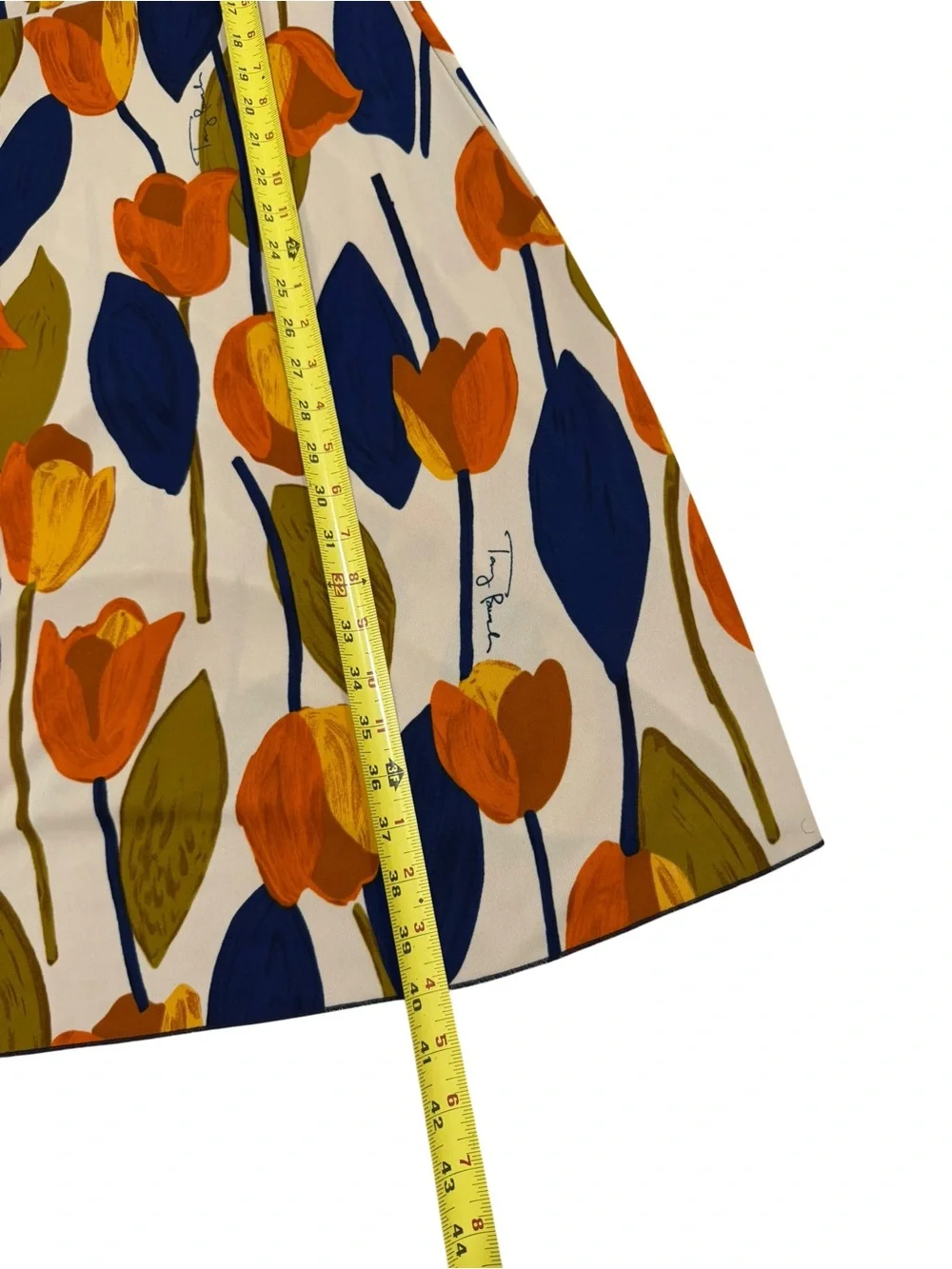 Tory Burch Atley Tulip Print Sleeveless Midi Dress Women’s Size Large
